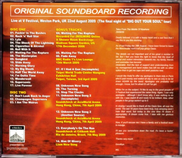 Oasis/UK 2009 & more - Image 2