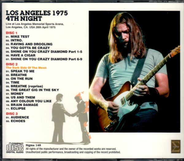 Pink Floyd/California, USA 4.26.1975 - Image 2