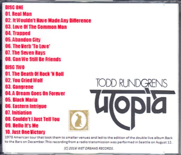 Todd Rundgren,Utopia/Wa,USA 1978 - Image 2