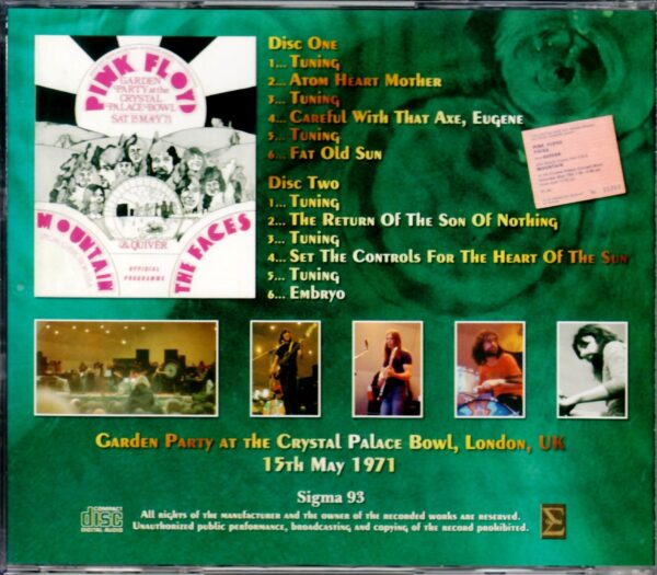 Pink Floyd/London,UK 1971 Remaster - Image 2