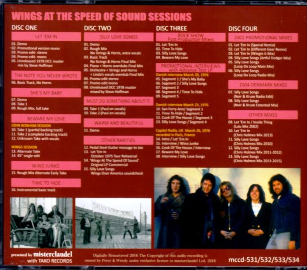 Paul McCartney,Wing/Speed of Sound Sessions - Image 2