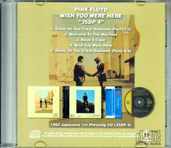 Pink Floyd/Wish You Were Here “35DP 4” - Image 2