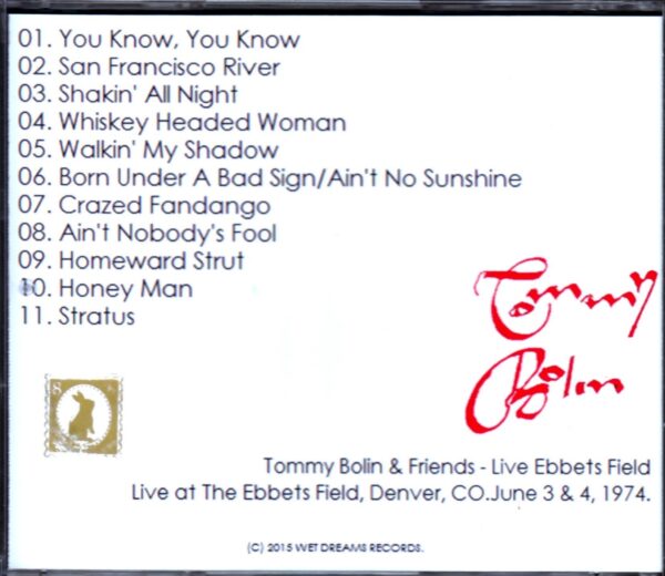 Tommy Bolin/Cololado, USA 1974 - Image 2
