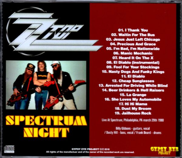 ZZ Top/Pennsyalvania, USA 1980 - Image 2