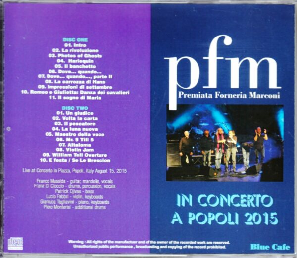 PFM Premiata Forneria Marconi/Italy 2015 - Image 2