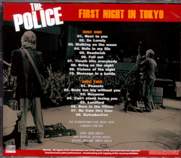 The Police/Tokyo, Japan 1980 - Image 2