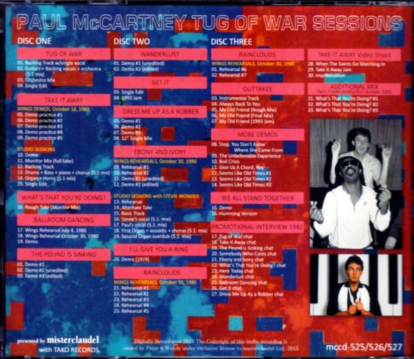 Paul McCartney/Tug of War Demos, Unreleased Sessions - Image 2
