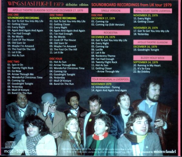 Wings, Paul McCartney/UK Tour 1979 - Image 2