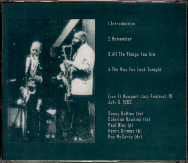 Sonny Rollins, Coleman Hawkins/Rhode Islands 1963 - Image 2