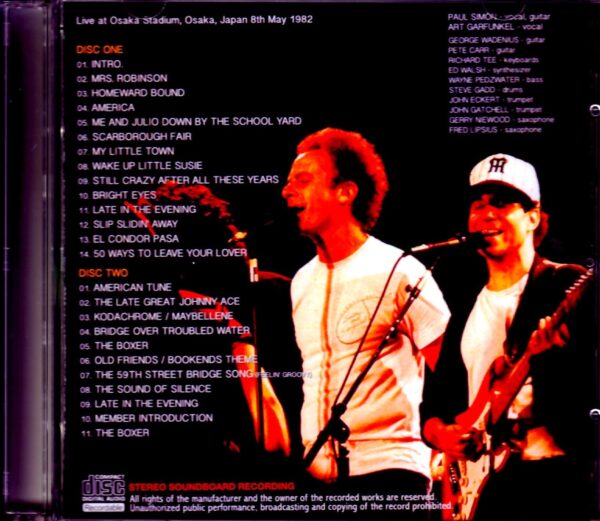 Simon and Garfunkel/Osaka, Japan 1982 - Image 2