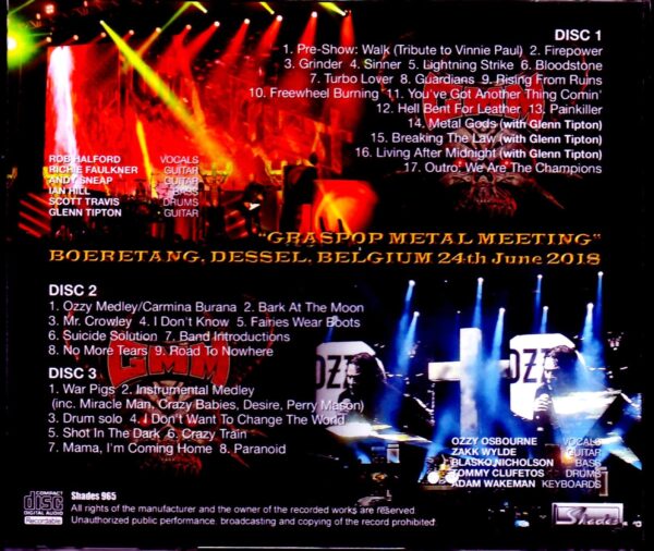 Ozzy Osbourne,Judas Priest/Belgium 2018 - Image 2