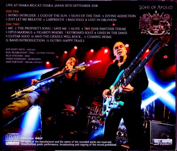 Sons of Apollo/Osaka, Japan 2018 - Image 2