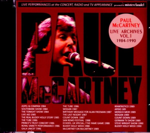Paul McCartney/Live Archives 1984-1990