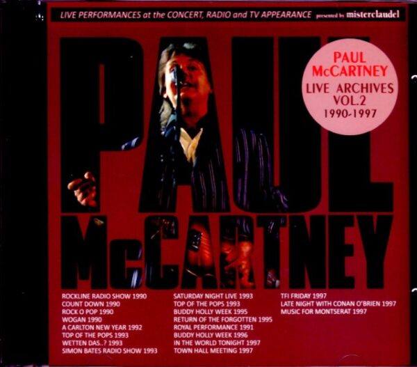 Paul McCartney/Live Archives 1990-1997