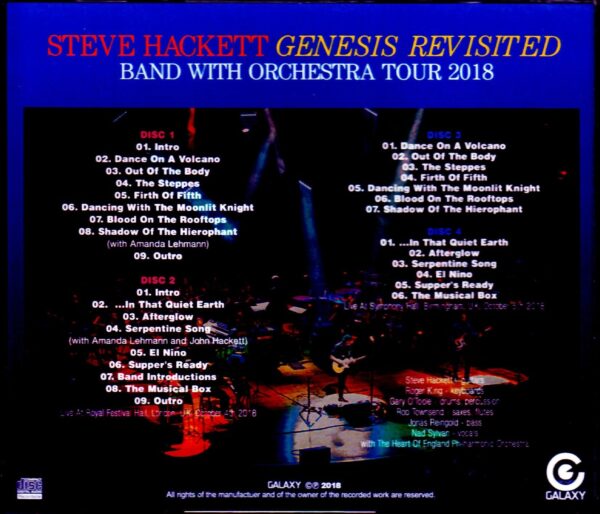 Steve Hackett,Genesis Revisited/London,UK 2018 & more - Image 2