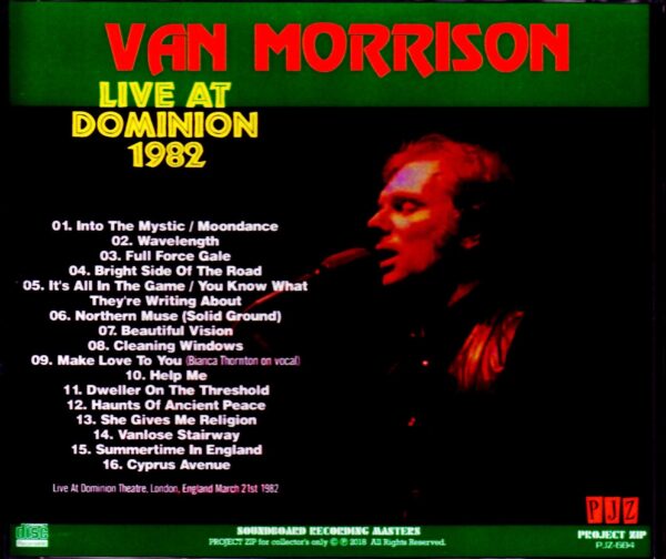 Van Morrison/London, UK 1982 - Image 2