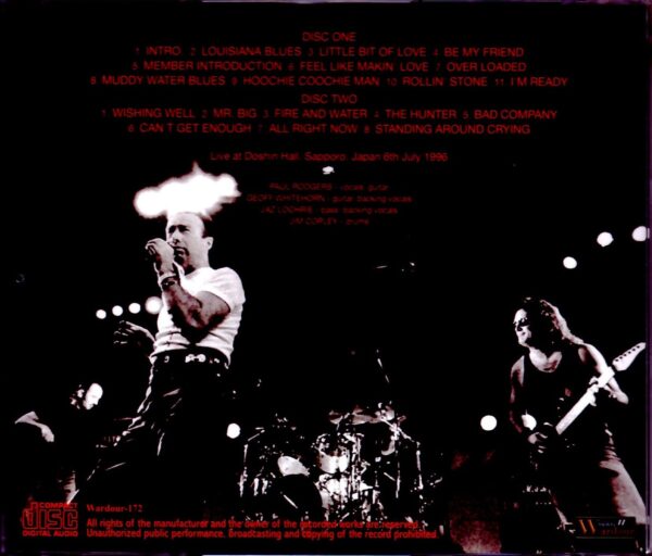 Paul Rodgers/Sapporo,Japan 1996 - Image 2
