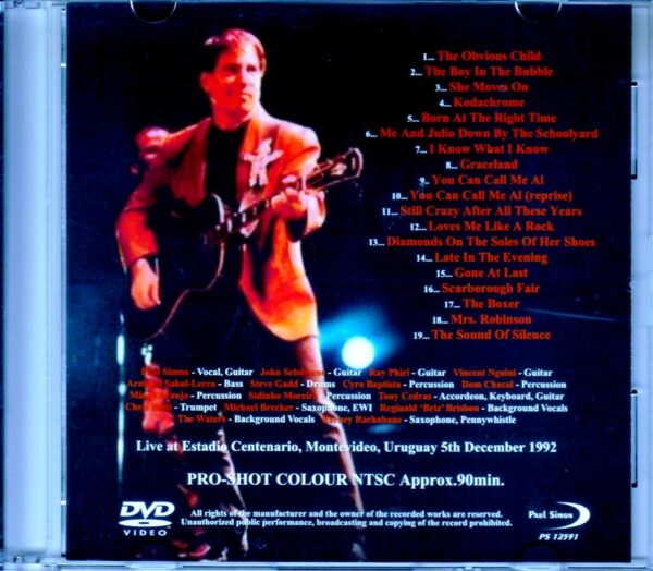 Paul Simon/Uruguay 1992 - Image 2