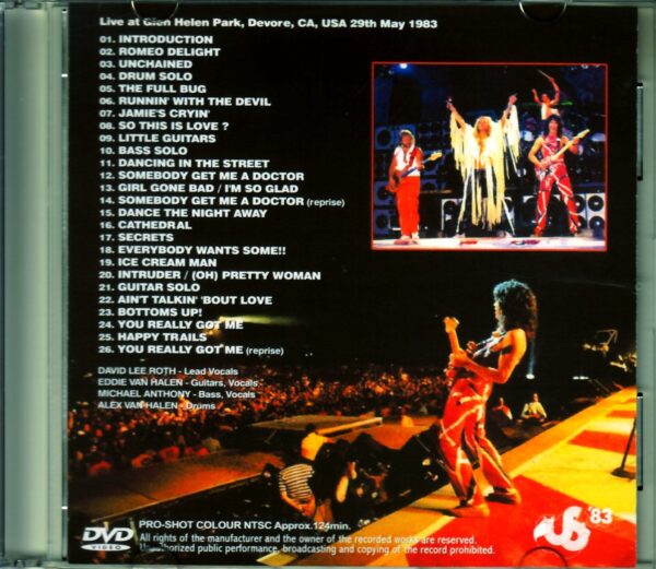 Van Halen/CA,USA 1983 Upgrade - Image 2
