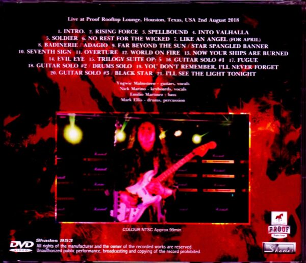 Yngwie Malmsteen/TX,USA 2018 - Image 2