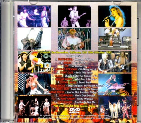 Various Artists U2,Van Halen/Ca,USA 1983 Japan Broadcast Version - Image 2
