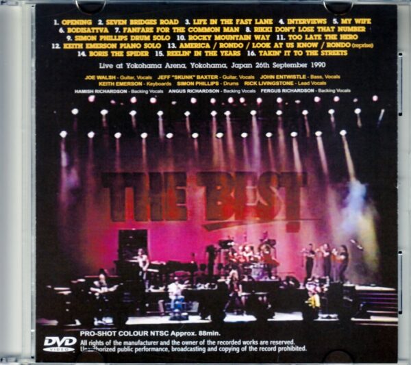 Various Artists Keith Emerson, Joe Walsh/Kanagawa, Japan 1990 - Image 2