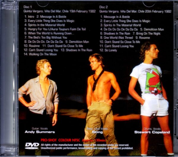 The Police/Chile 1982 2Days - Image 2