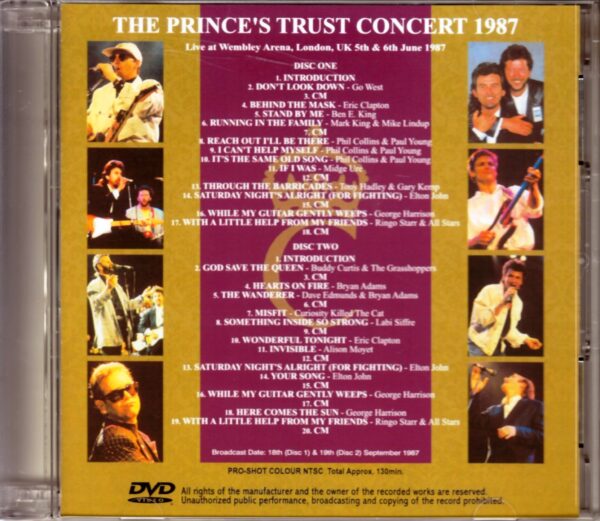 Various Artists Eric Clapton,Elton John/Lonodn,UK 1987 Complete - Image 2