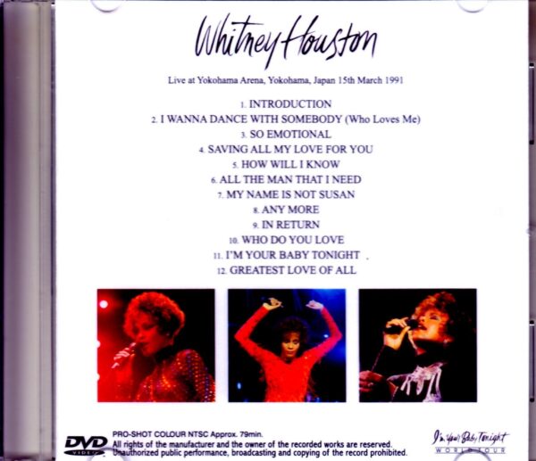 Whitney Houston/Kanagawa,Japan 1991 - Image 2