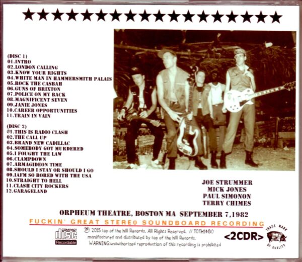 The Clash/MA, USA 9.7.1982 - Image 2