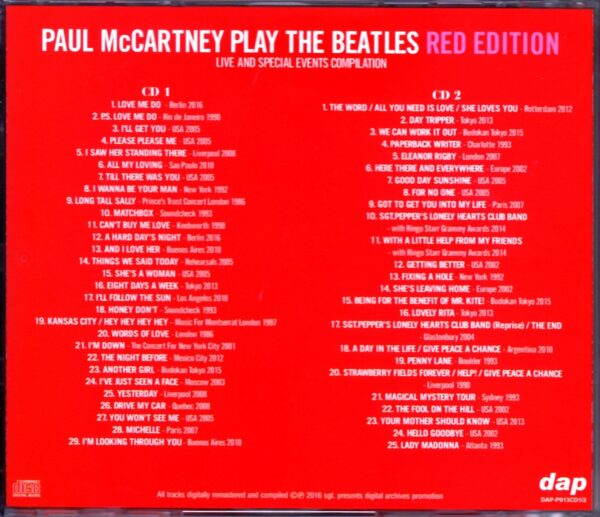 Paul McCartney/Play the Beatles Red Edition - Image 2