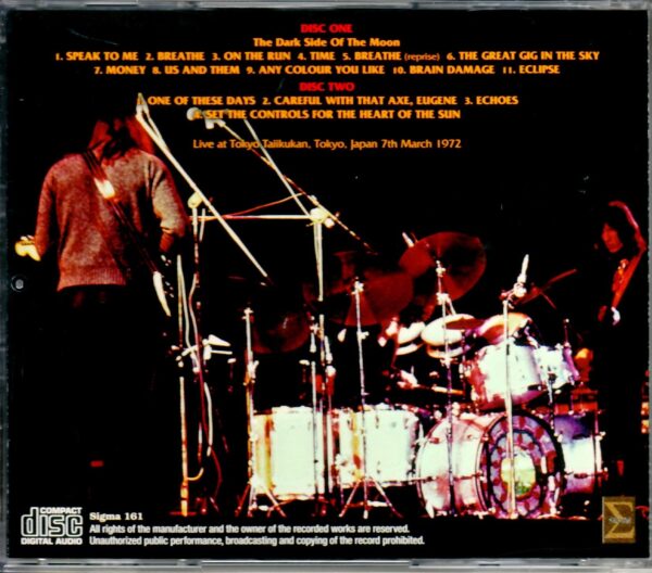 Pink Floyd/Tokyo,Japan 1972 New Master - Image 2