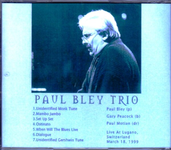 Paul Bley Trio/Switzerland 1999 - Image 2