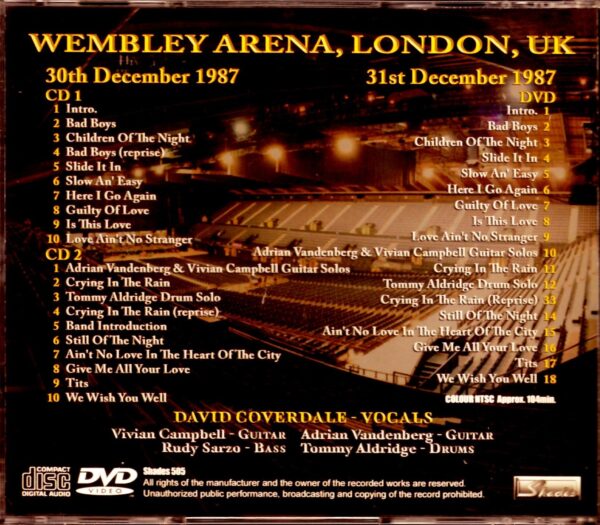 Whitesnake/London,UK 1987 - Image 2