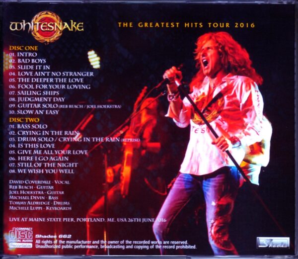 Whitesnake/ME,USA 2016 - Image 2