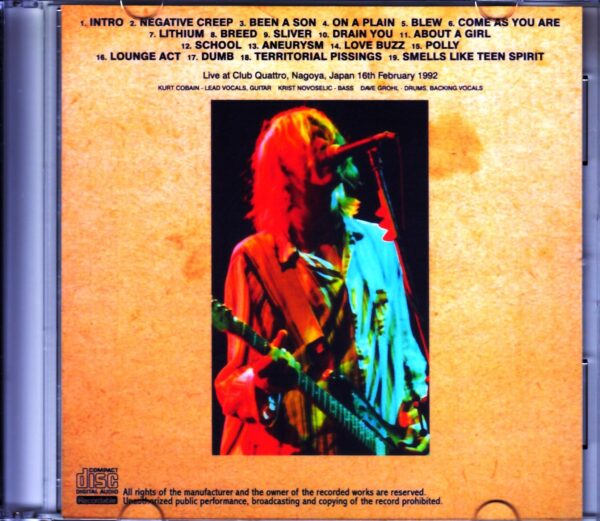 Nirvana/Aichi, Japan 1992 - Image 2