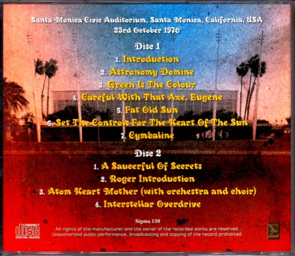 Pink Floyd/CA, USA 10.23.1970 - Image 2