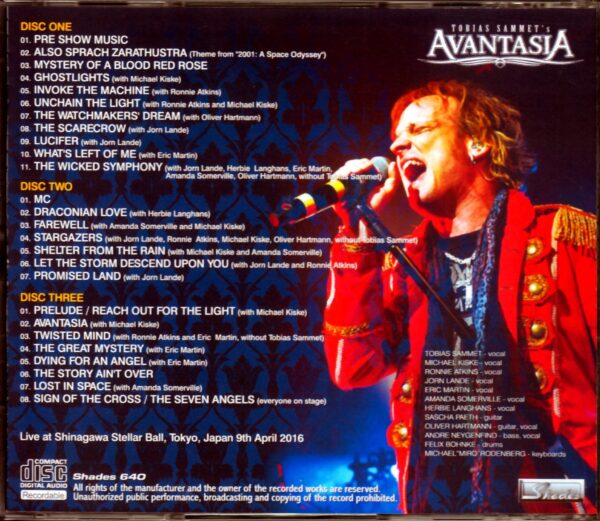 Tobias Sammet’s Avantasia/Tokyo,Japan 2016 - Image 2