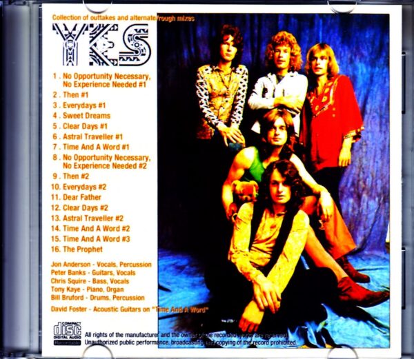 Yes/Time and a Word Outtakes and Altemate - Image 2
