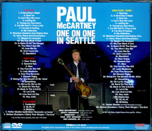 Paul McCartney/Wa,USA 2016 S & V - Image 2