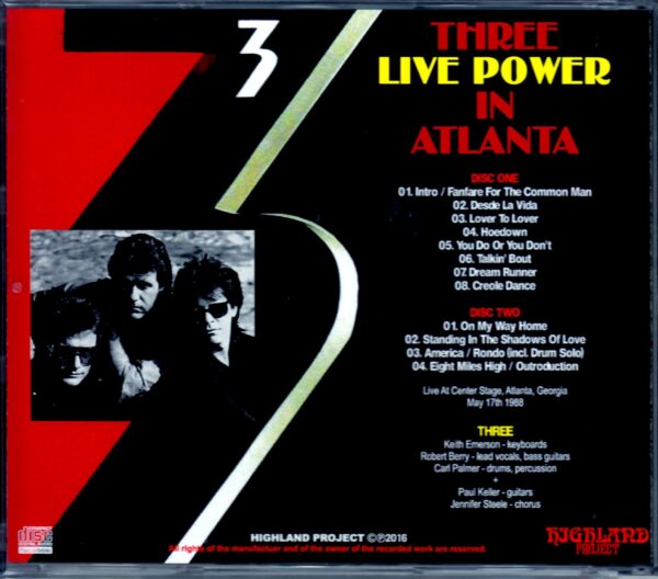 Three, Keith Emerson/Ga, USA 1988 - Image 2