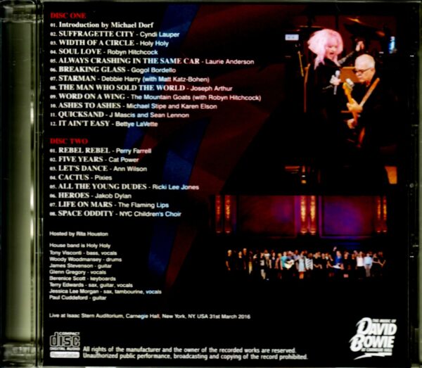 Various Artists David Bowie Tribute/Ny,USA 2016 - Image 2