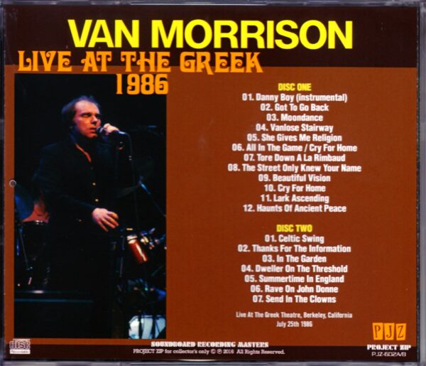 Van Morrison/Ca, USA 1986 - Image 2
