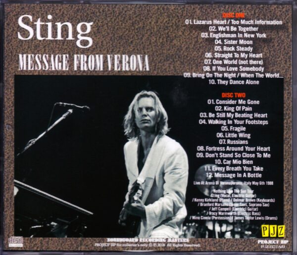 Sting/Italy 1988 - Image 2