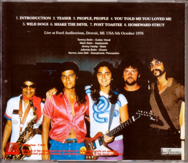 Tommy Bolin/Mi, USA 1976 - Image 2