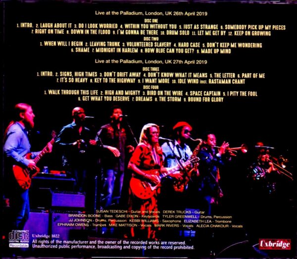 Tedeschi Trucks Band/London,UK 2019 2 Days Complete - Image 2