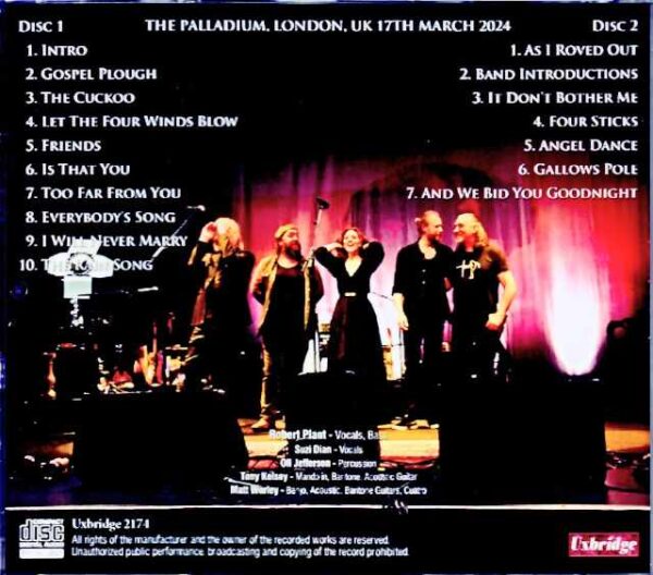 Robert Plant Suzi Dian Saving Grace Robert Plant/London,UK 2024 - Image 2