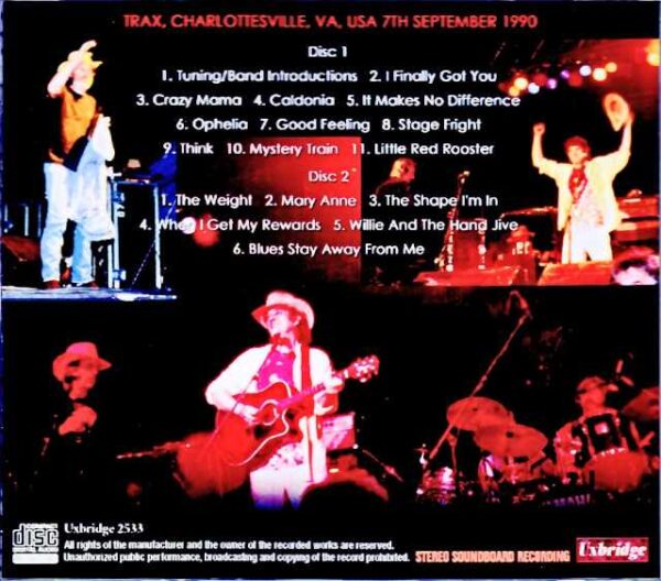 The Band,The The Band/VA,USA 09.07.1990 Complete Soundboard Edition - Image 2