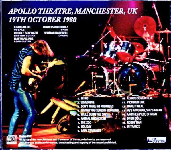 Scorpions/England,UK 10.19.1980 - Image 2