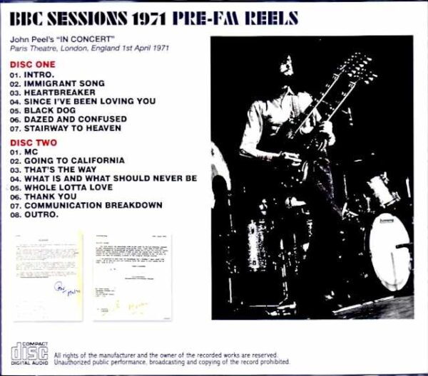 Led Zeppelin/London,UK 04.01.1971 Complete Pre-FM Reels Edition - Image 2